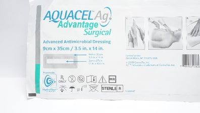 ConvaTec 422607 Aquacel Ag Advanced Antimicrobial Dressing 3.5inch x 14inch (x)